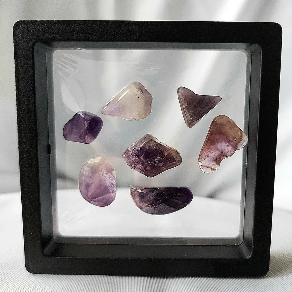 Amethyst‎ Crystal Set Healing Stones Gemstones Display Polished Tumbled Stones